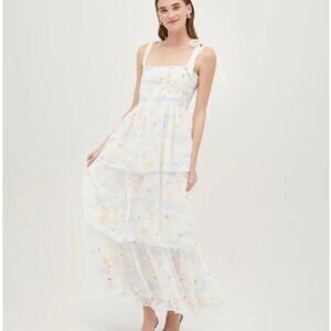 NWT Hill House Home Elise Nap Dress - Celestial Floral Georgette - Size L